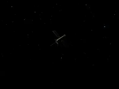 Cartoon Satellite 3D model