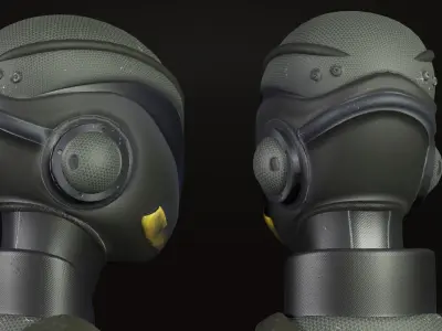 sci-fi character Low-poly 3D model