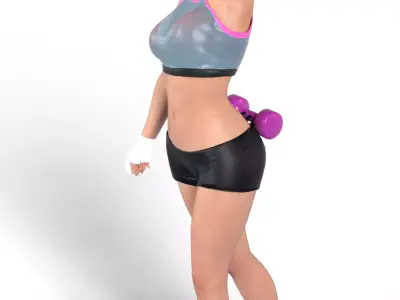 Mila Combat Training 3D print model