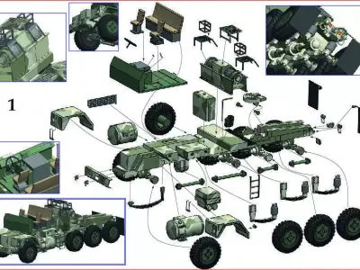 Oshkosh M1070   3D print model