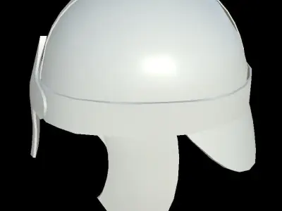HIE Game Ready Helmet D180612 Low-poly 3D model