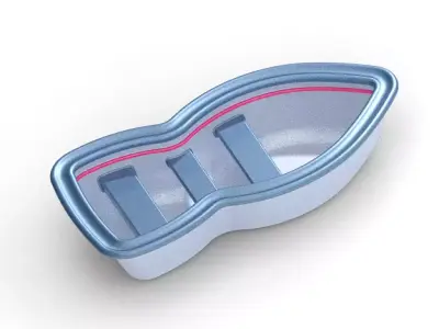 Stylish Fishing Boat 3D print model