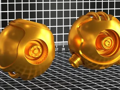 Hard Surface Futuristic Kitbash VOL 03 3D model