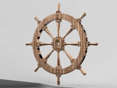 ship  wheel 3 3D model