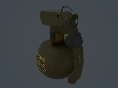 L109A1 Hand Grenade Low-poly 3D model