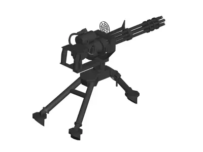 Gatling Gun 3D model