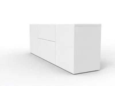 Modern Chest of Drawer Low-poly 3D model