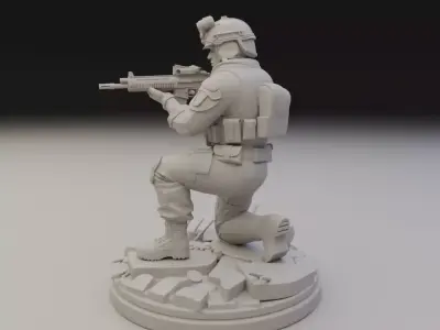 modern military 3D print model