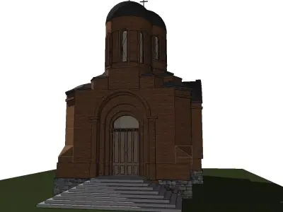 St Nicholas Orthodox Church  Detailed 3D Model  3D model