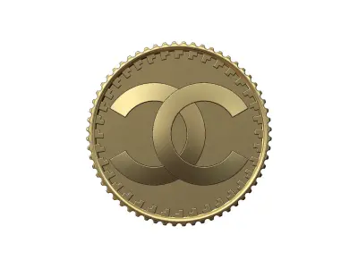 CC fashion brand coin 3D print model