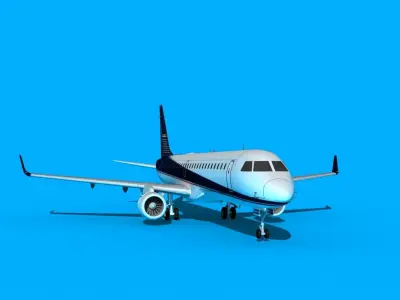 Embraer Emb-190 Factory 3D model