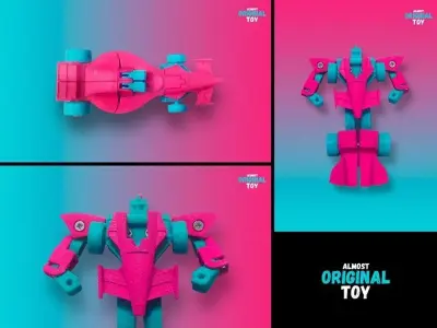 source files Mach Lander 3d printable car transformer toy 3D print model