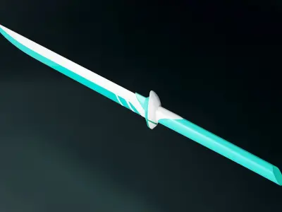 HAKUGEN DANMACHI BELL CRANEL knife Low-poly 3D model