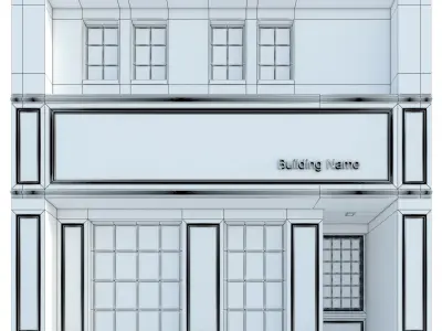 Modern Commercial Building No11 3D model