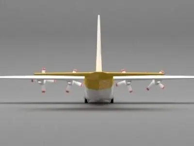 plane toy with propellers 3D model