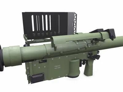 FIM-92 Stinger Anti Tank Rocket Launcher Low-poly PBR Low-poly 3D model