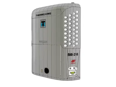Thermo King SB-230 Refrigeration Unit Low-poly 3D model