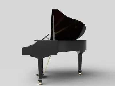 Grand V piano Roland 3D model