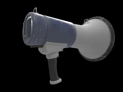 megaphone 3D model