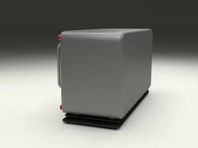 Old Military Radio 3D model
