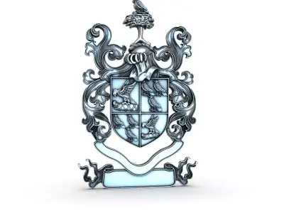 Risley Coat of Arms 3D print model
