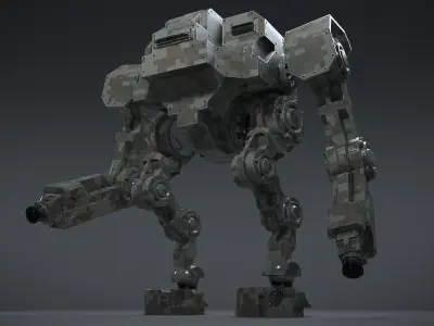Mech 02 - Hyperion Low-poly 3D model
