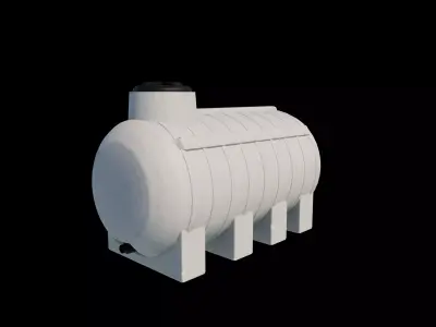 plastic water tank 05 3D model