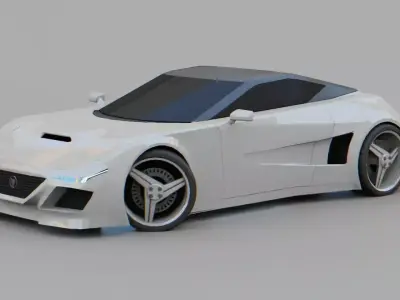 Sport car  Free 3D model
