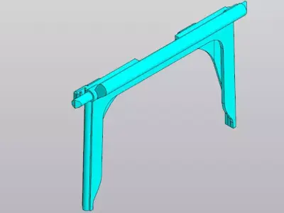 Vacuum Cleaner Frame Stand - Replacement Part 3D model