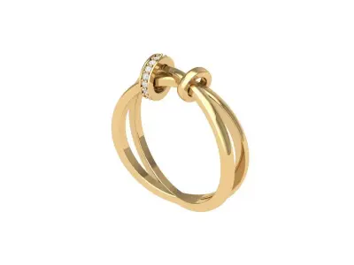 Wedding Ring  3D print model 76
