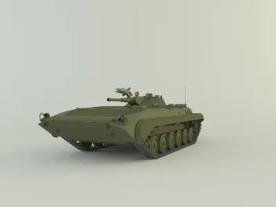 Soviet tracked infantry fighting vehicle BMP-1 3D model