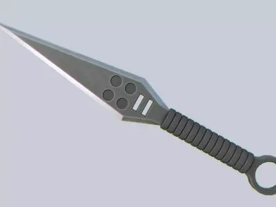 Kunai  Low-poly 3D model