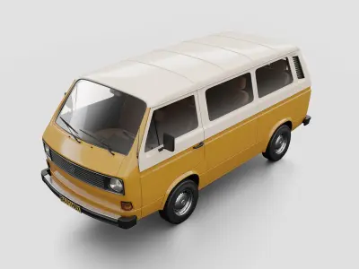 VW Transporter T3 3D model purchase