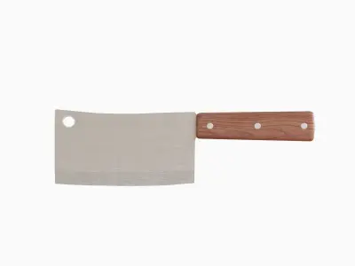 Meat Cleaver A 01 Low-poly 3D model