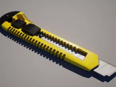 Cutter Knife Low-poly 3D model purchase