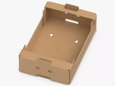 Cardboard Display Box 02 Game Ready 3D model