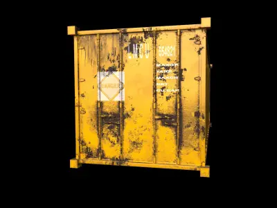 Container PBR shipping Low-poly 3D model purchase