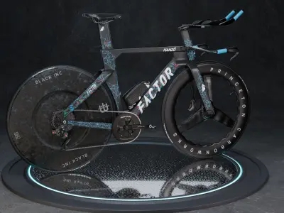 Factor Hanzo time trial bike Low-poly 3D model
