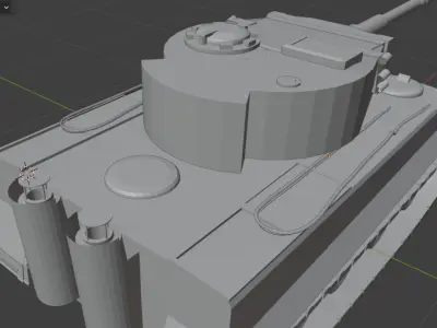 World War 2 Tiger 1 German Tank Free 3D model