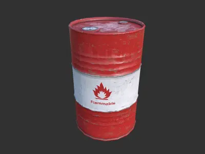 Oil Barrels Low-poly 3D model buy
