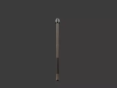 Low poly Hoe Low-poly 3D model