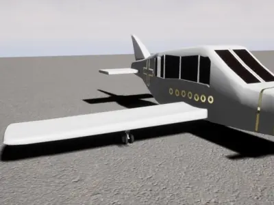 Low poly plane set Free low-poly 3D model