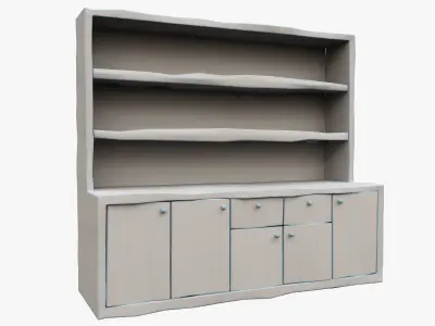 Medieval Cabinet  Low-poly 3D model