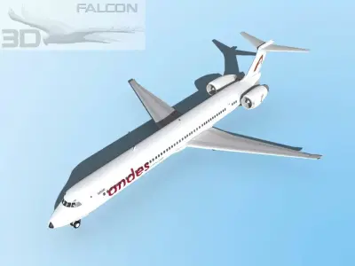 Falcon3D MD-80 Andes Lineas Aereas 3D model