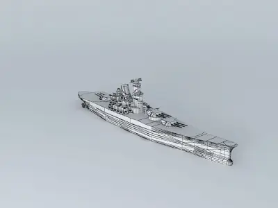 IJN YAMATO Free 3D model