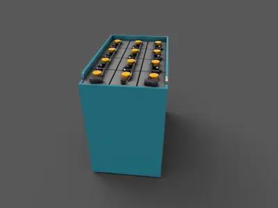 Forklift Battery Low-poly 3D model