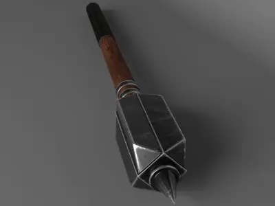 Medieval war mace low poly Low-poly 3D model