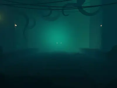Underground Horror Subway Scene - Blender Animated File 3D model