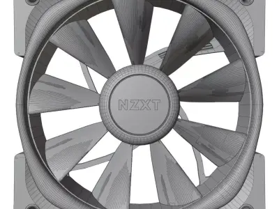 NZXT RGB FAN 3D model Free 3D model