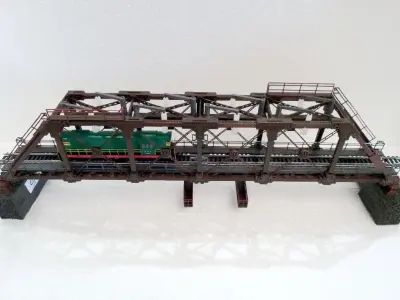 Railway bridge scale H0 3D print model